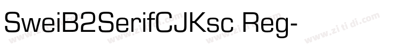 SweiB2SerifCJKsc Reg字体转换
